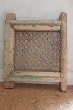 Antique Indian Jali Window Frame