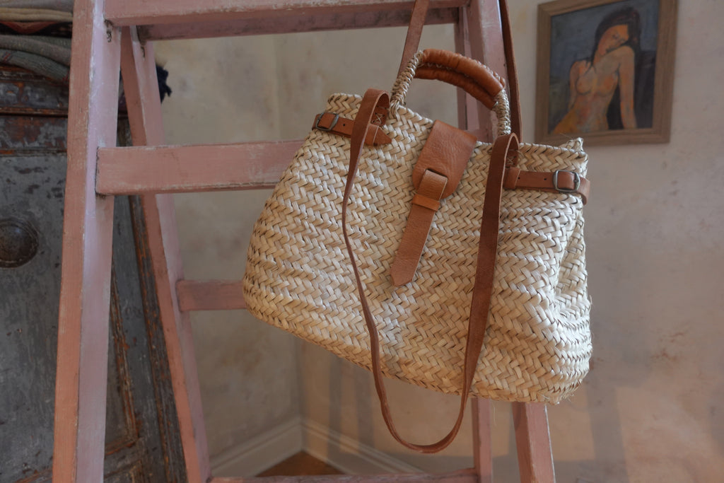 Handwoven Moroccan Basket Bag