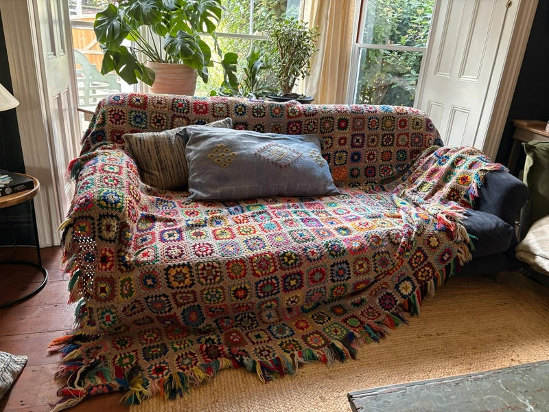 Traditional Handmade Crochet Blanket