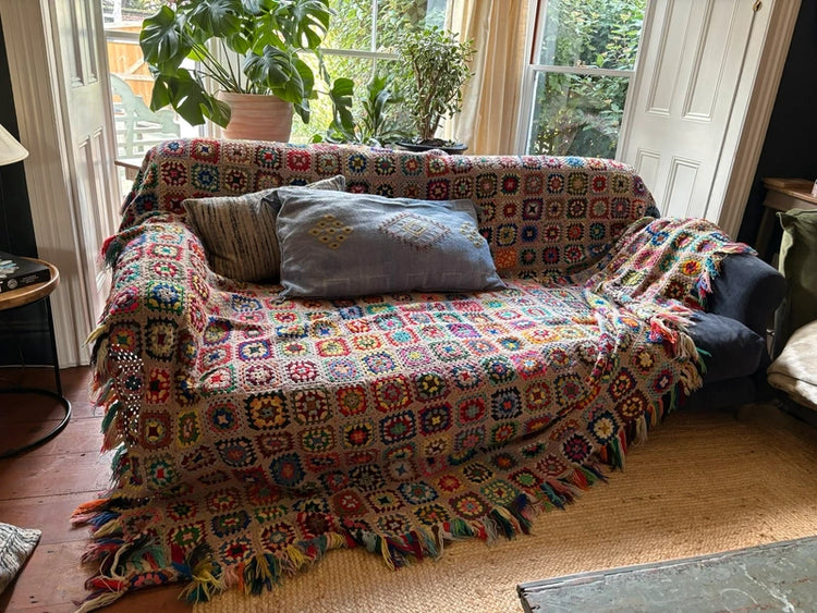Traditional Handmade Crochet Blanket