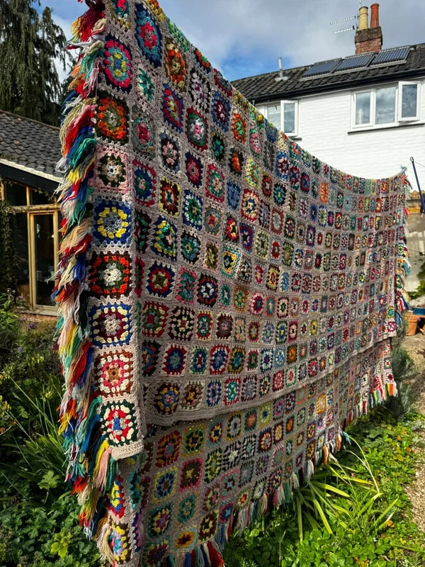 Traditional Handmade Crochet Blanket