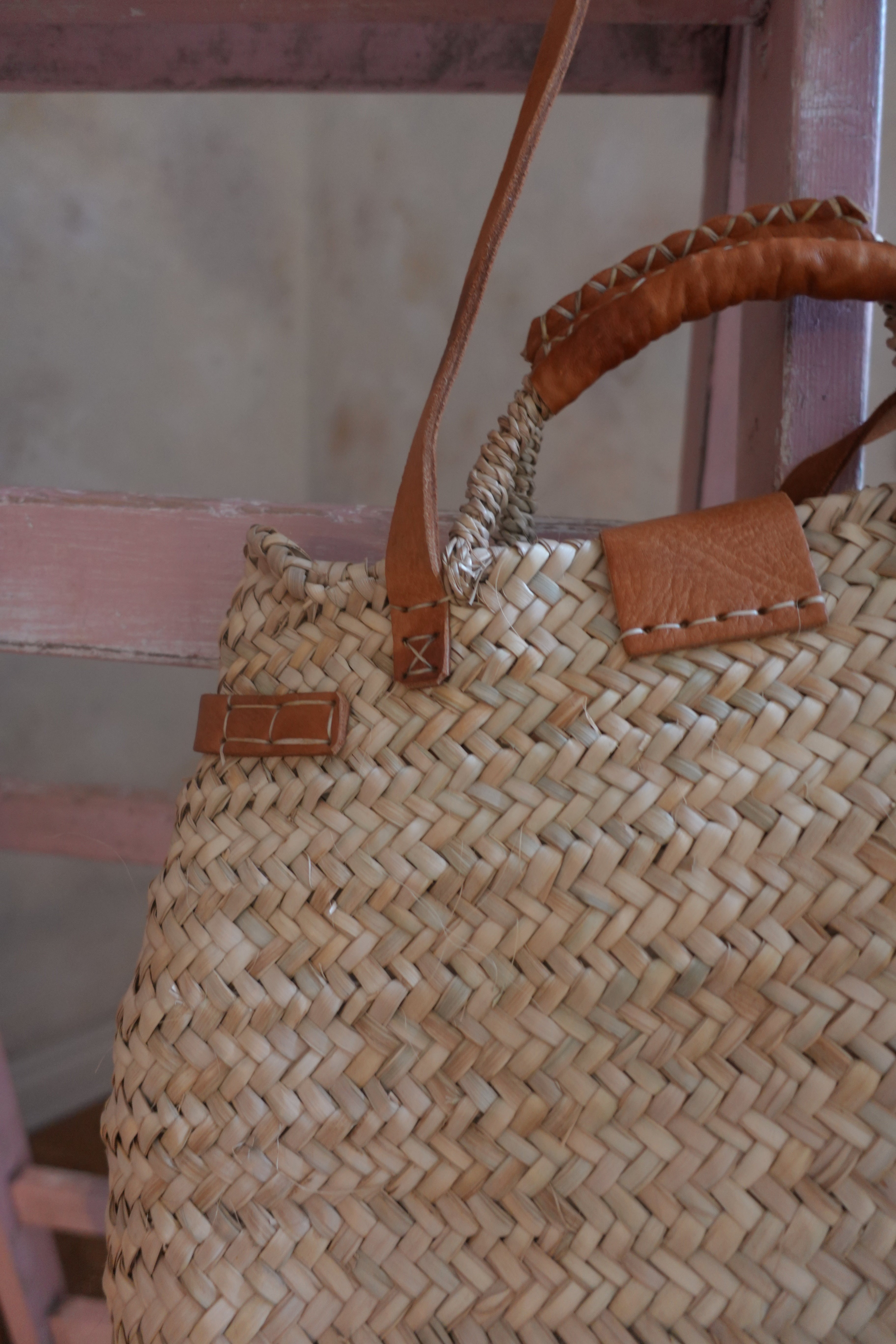 Handwoven Moroccan Basket Bag