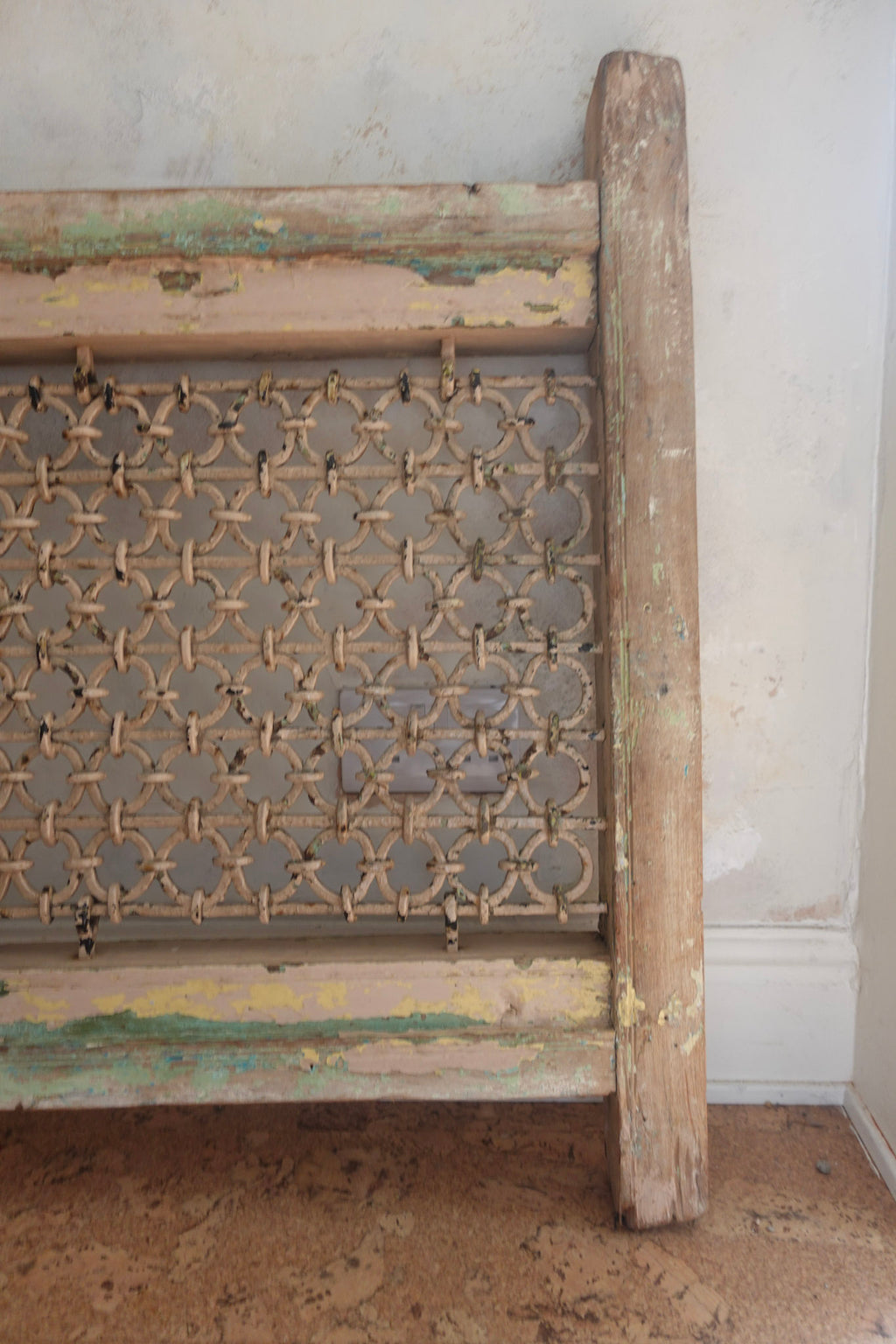 Antique Indian Jali Window Frame