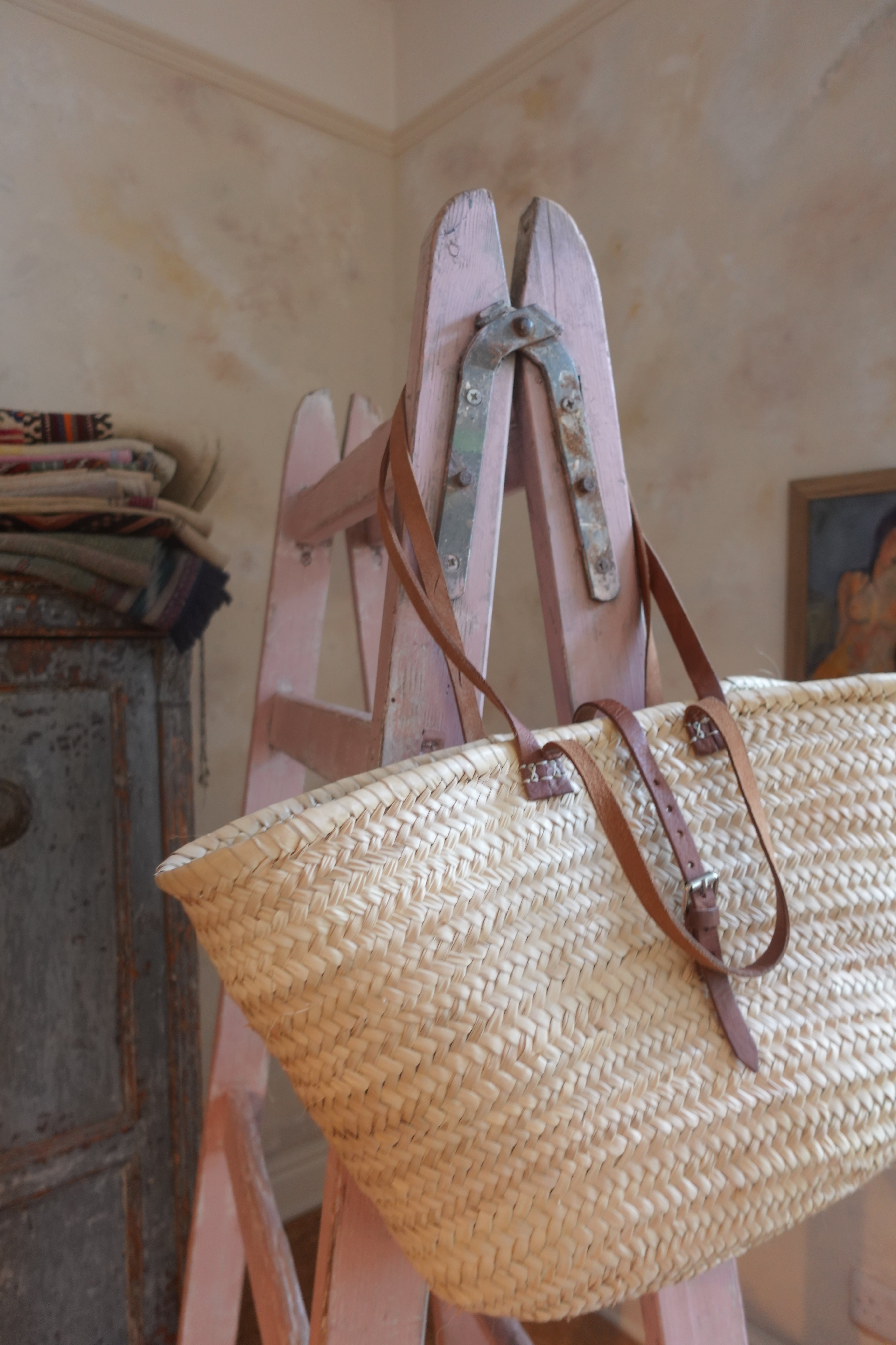 Handwoven Moroccan Market Basket