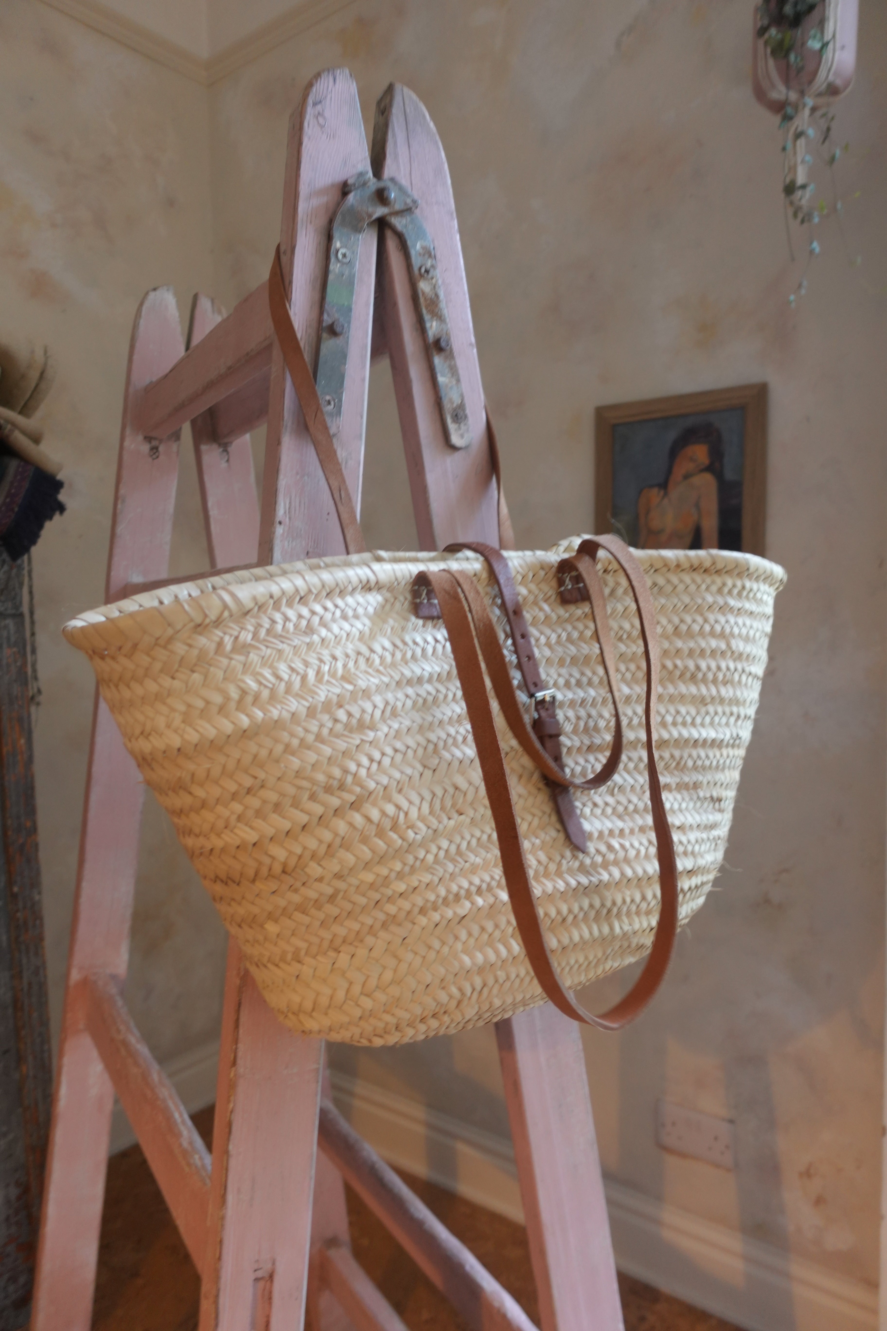 Handwoven Moroccan Market Basket