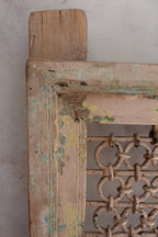 Antique Indian Jali Window Frame