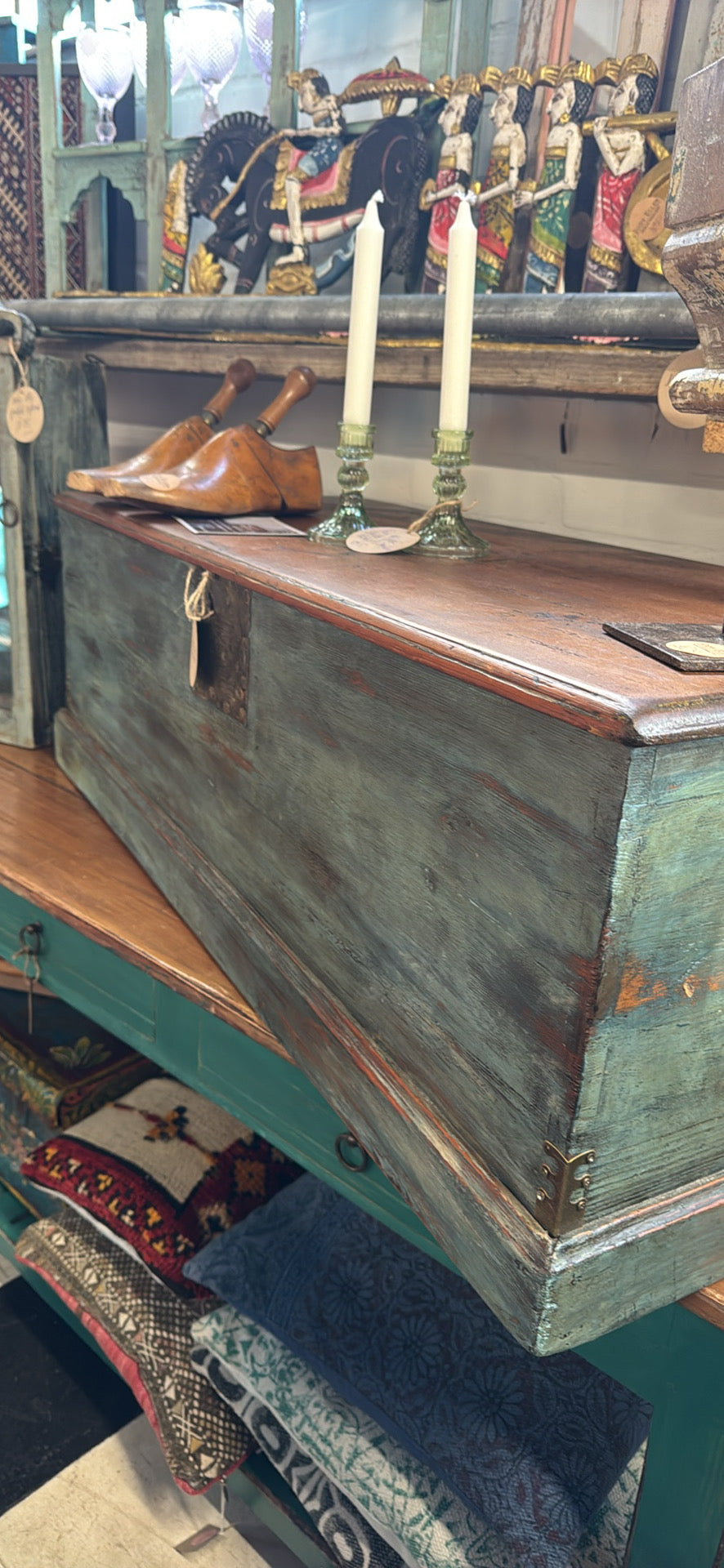 Early 20th-Century Restored Coffee Table Trunk