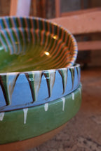 Large Hand-Painted Romanian Salad Bowl