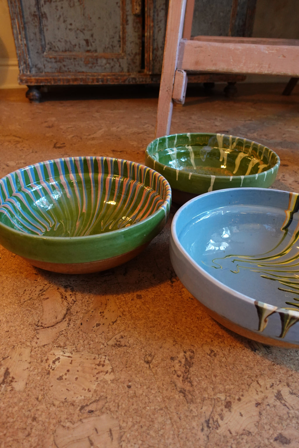 Large Hand-Painted Romanian Salad Bowl