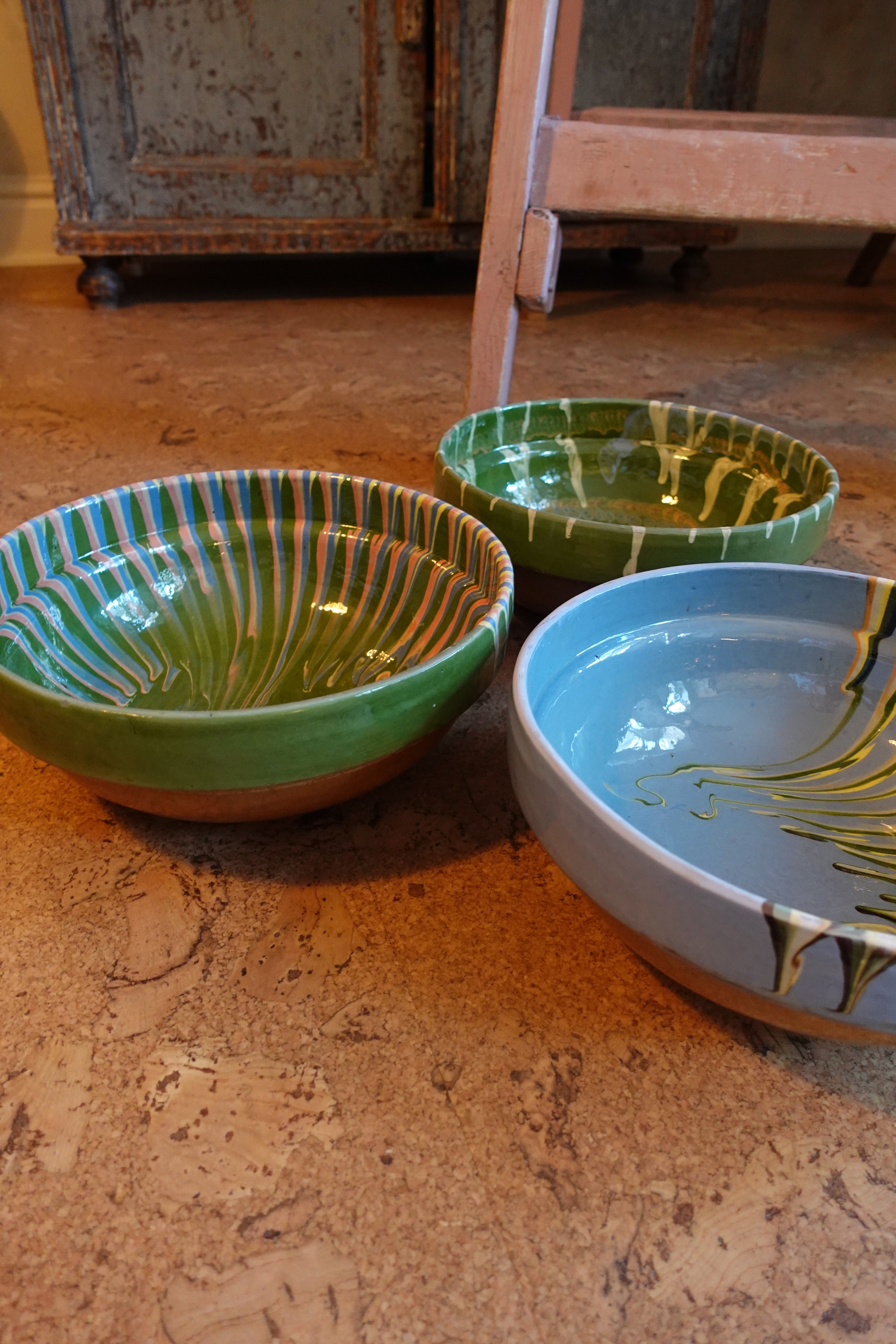 Large Hand-Painted Romanian Salad Bowl