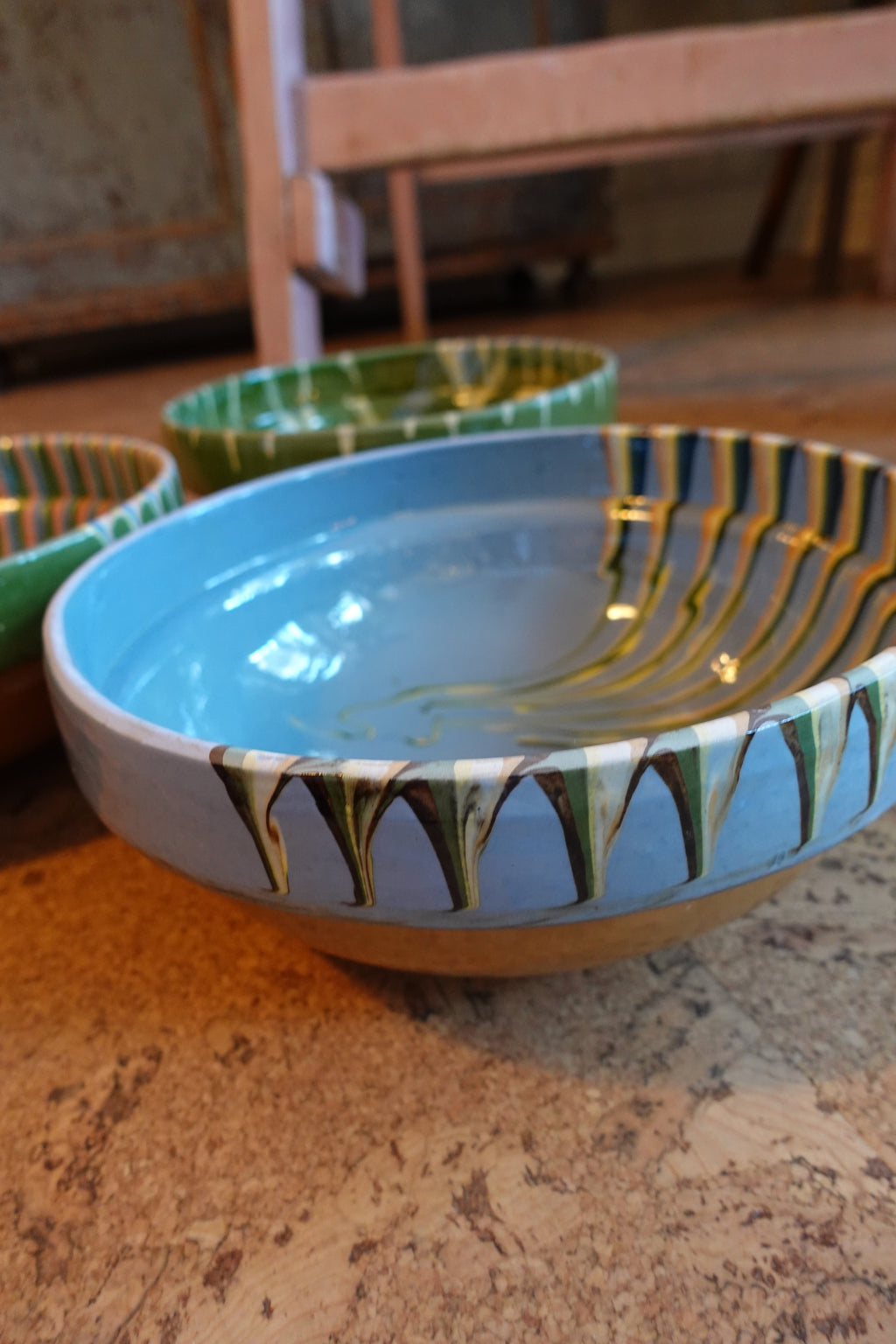 Large Hand-Painted Romanian Salad Bowl