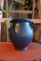 Romanian Cobalt Blue Earthenware Jug