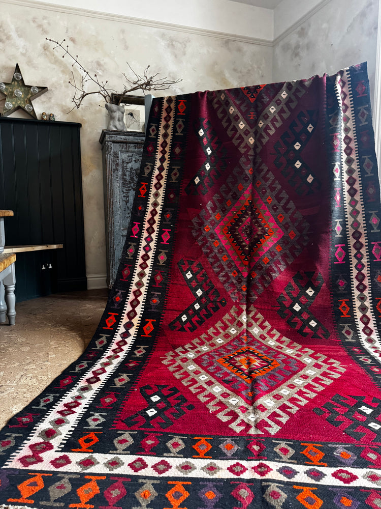 The Ember Diamond — Large Persian Rug