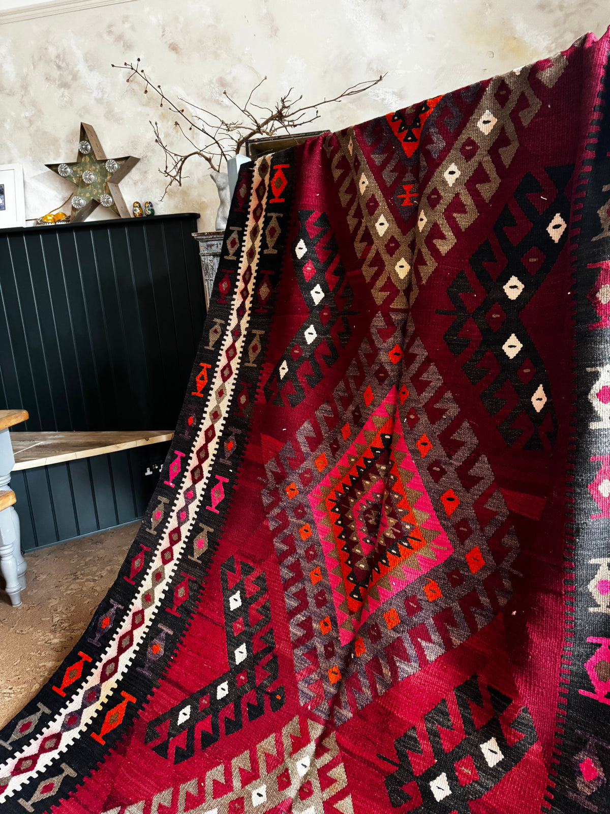 The Ember Diamond — Large Persian Rug