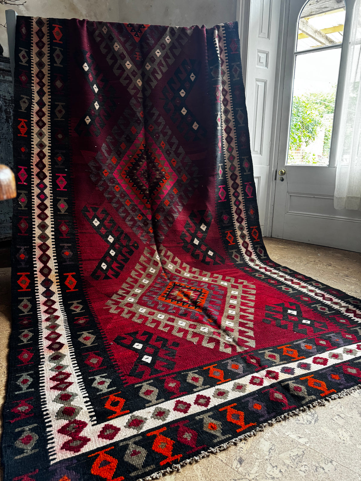 The Ember Diamond — Large Persian Rug