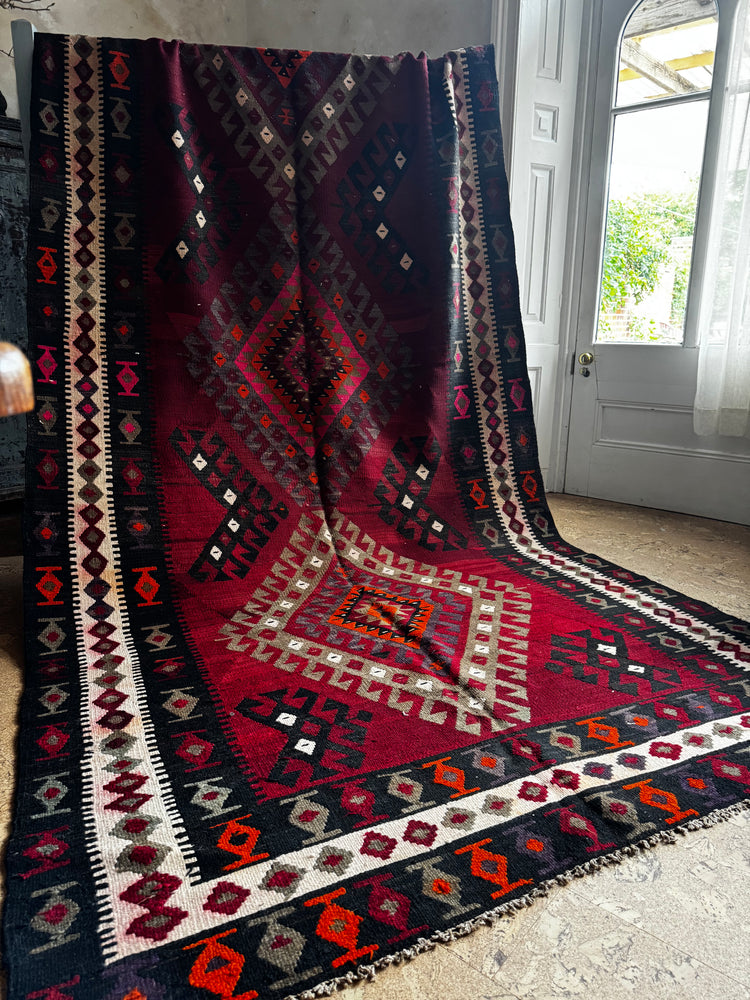 The Ember Diamond — Large Persian Rug