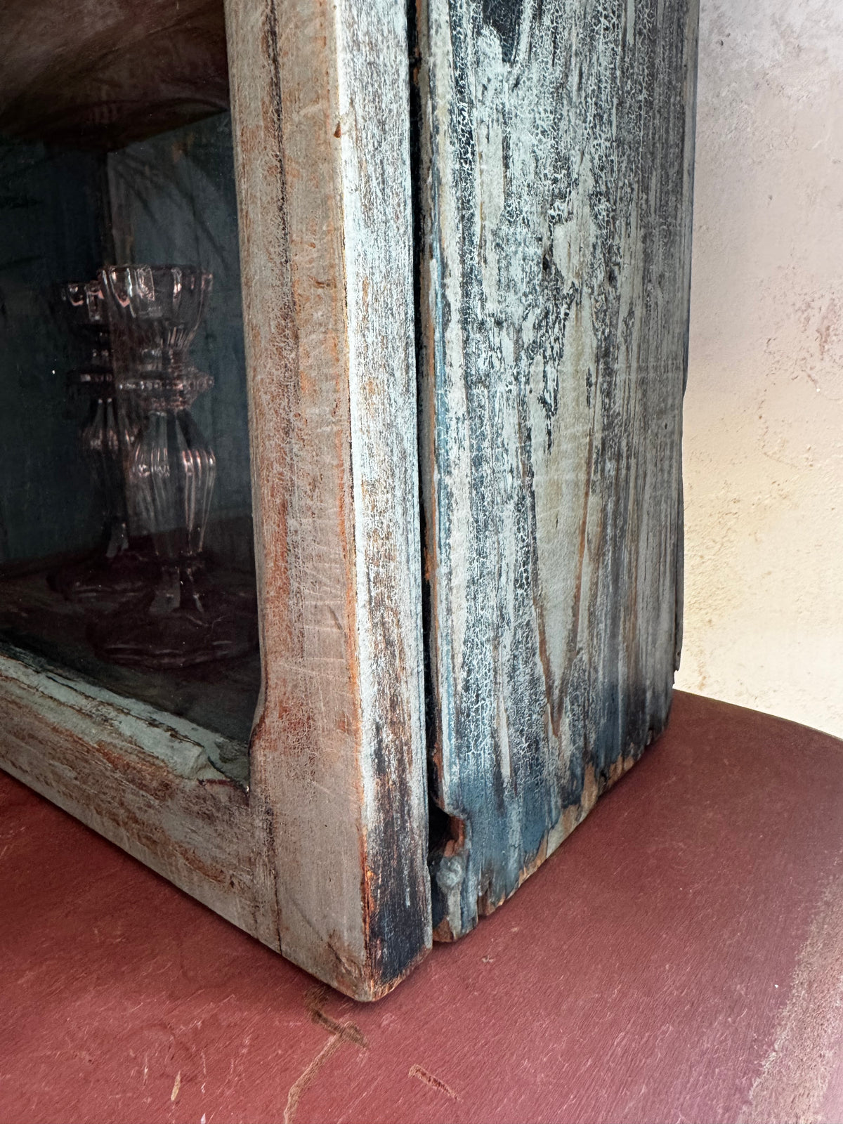 Vintage Indian Carved Wall Cabinet