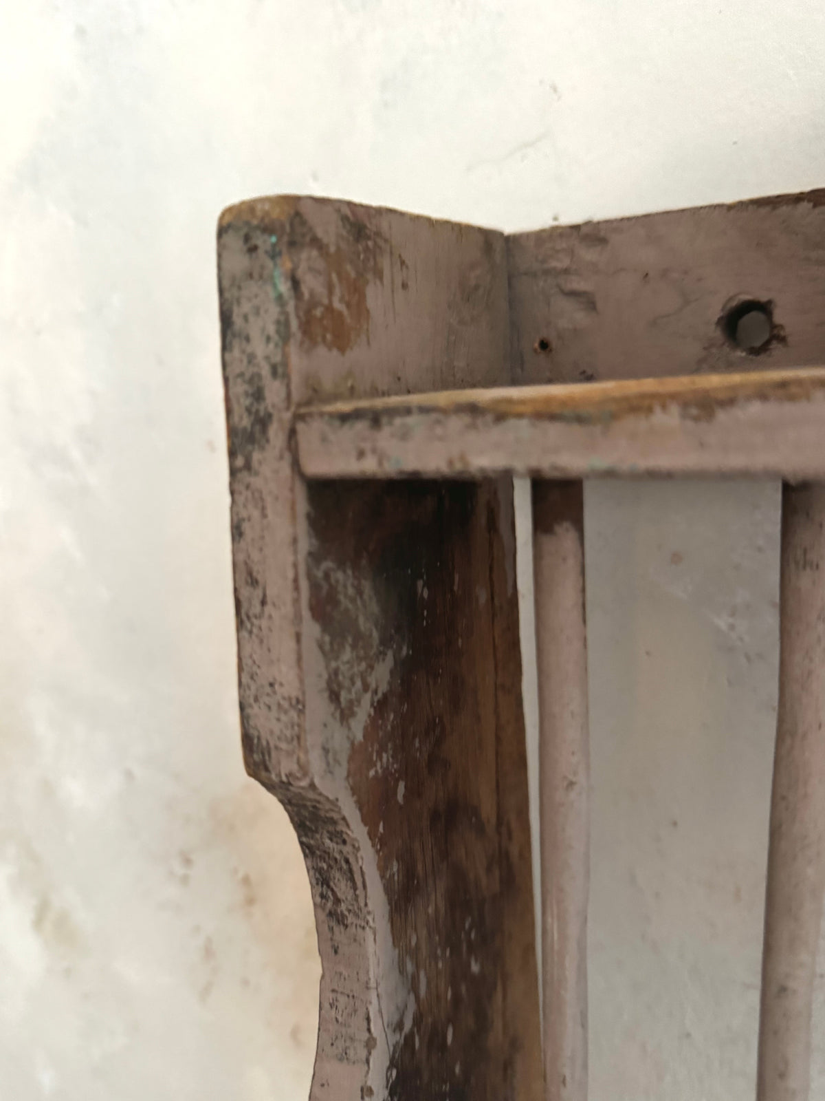 Small Antique Wooden Plate Rack