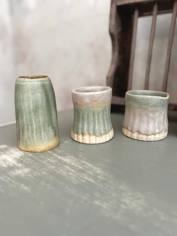Set of 3 Vintage Studio Pottery pots