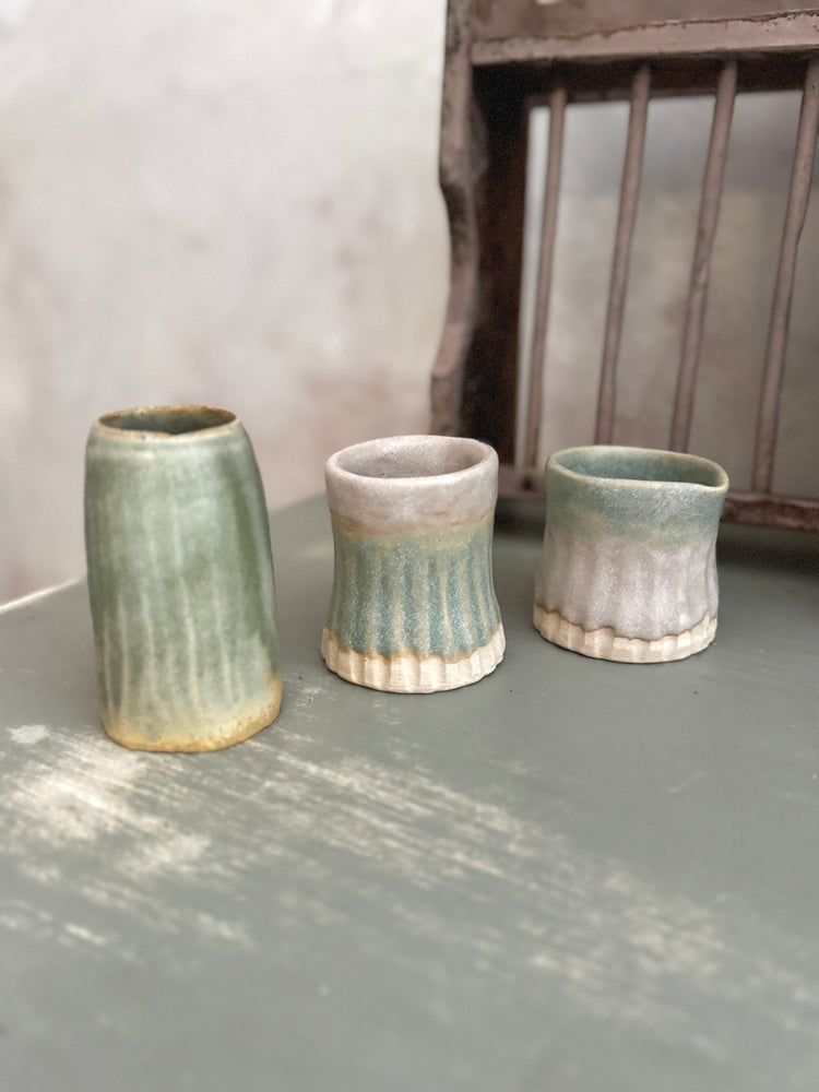 Set of 3 Vintage Studio Pottery pots
