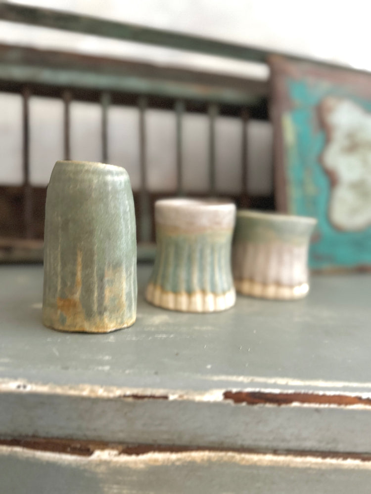 Set of 3 Vintage Studio Pottery pots