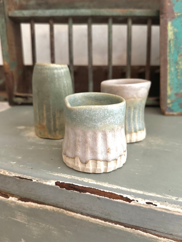 Set of 3 Vintage Studio Pottery pots