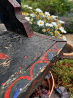 Antique Romanian Folk Art Bench
