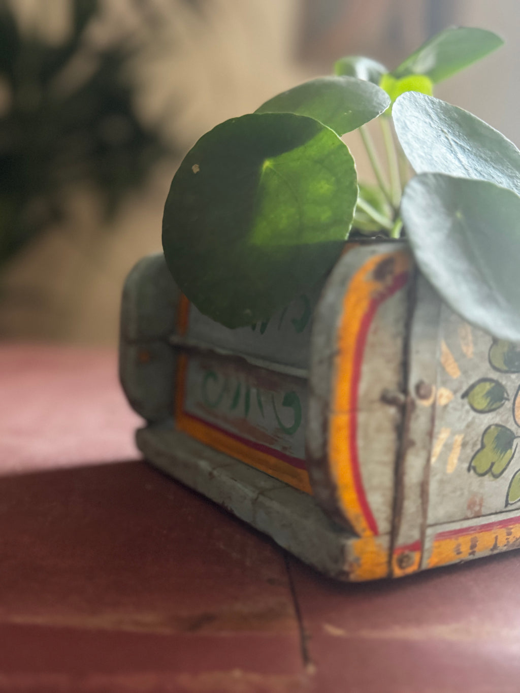 Hand-Painted Blue Indian Brick Box