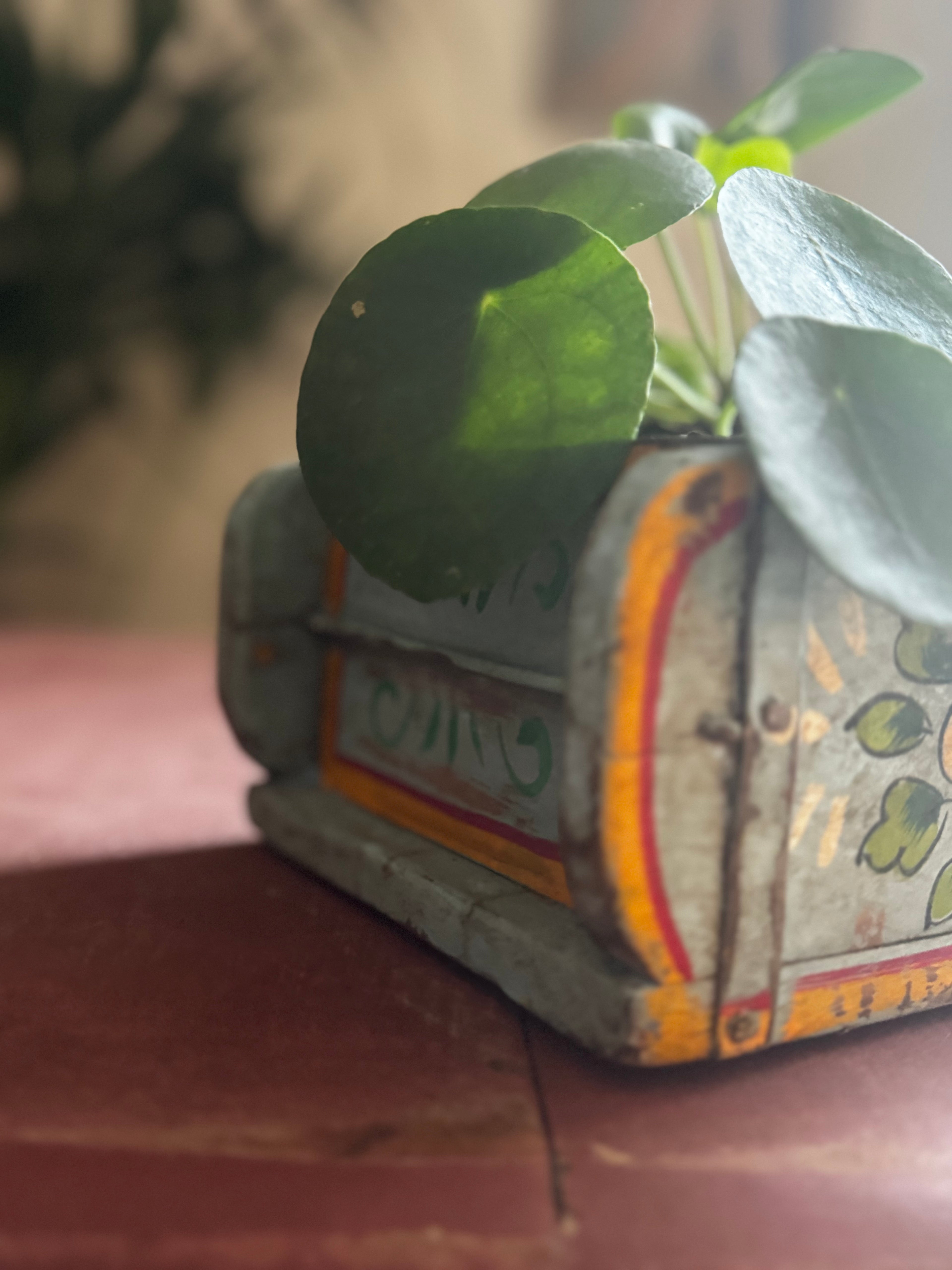 Hand-Painted Blue Indian Brick Box