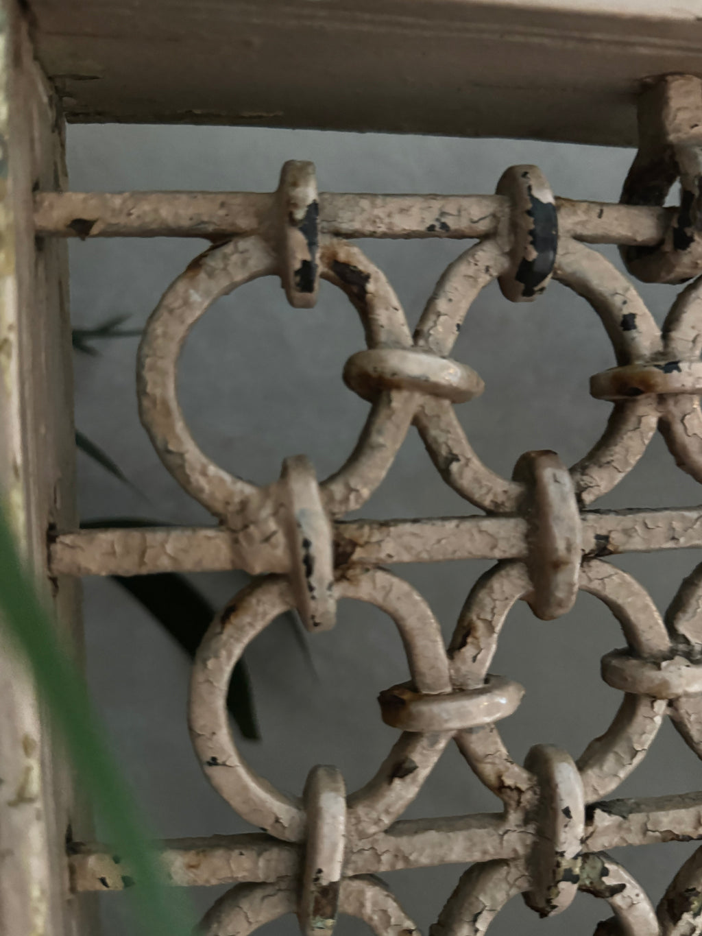Antique Indian Jali Window Frame