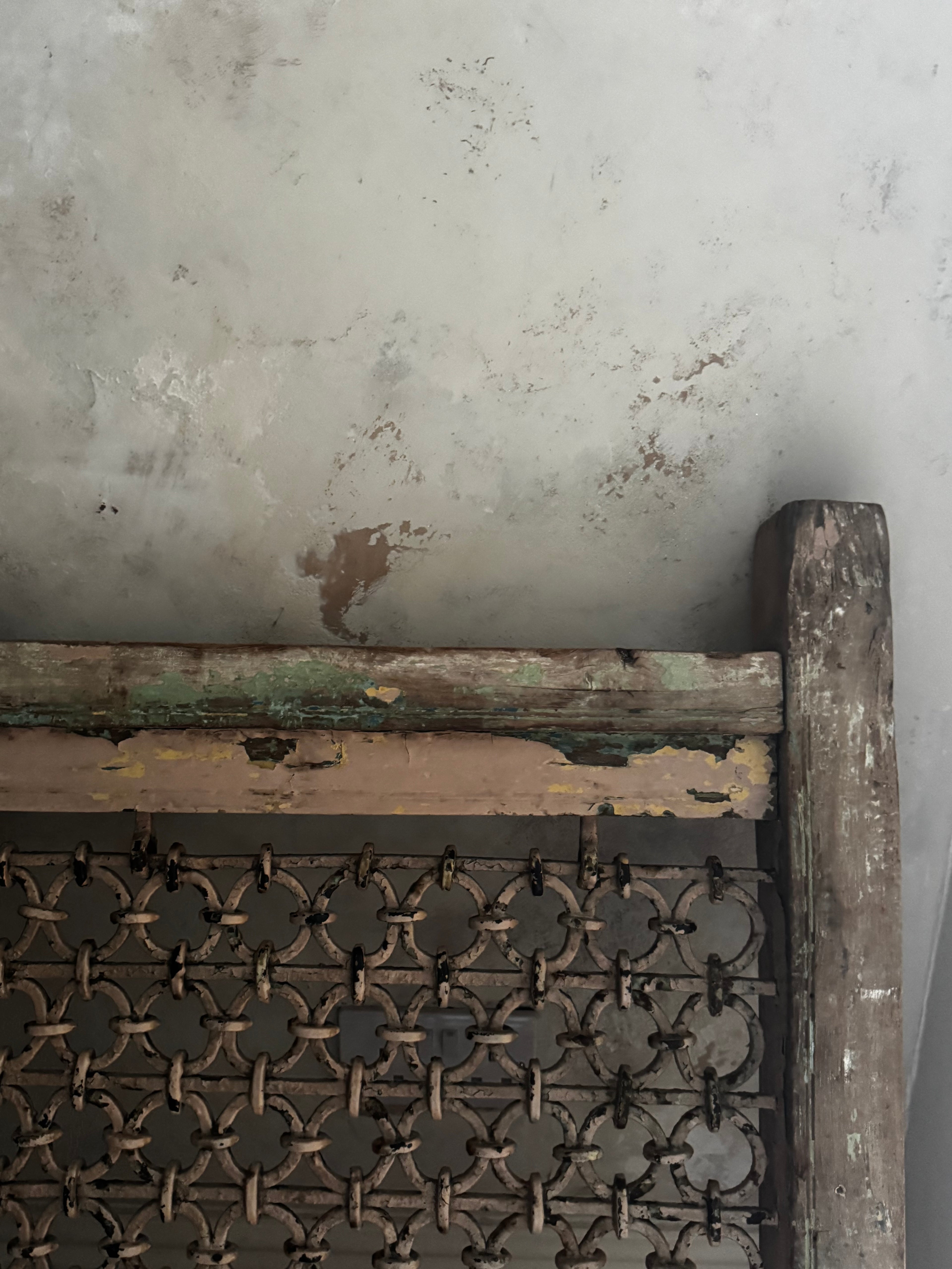 Antique Indian Jali Window Frame