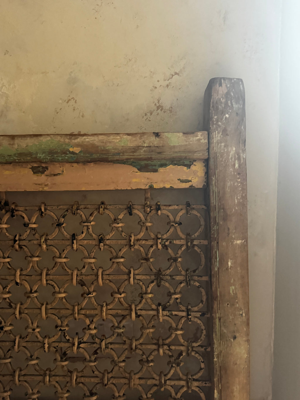 Antique Indian Jali Window Frame