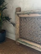 Antique Indian Jali Window Frame