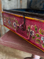Pink Hand-Painted Trunk