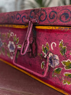 Pink Hand-Painted Trunk
