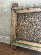 Antique Indian Jali Window Frame